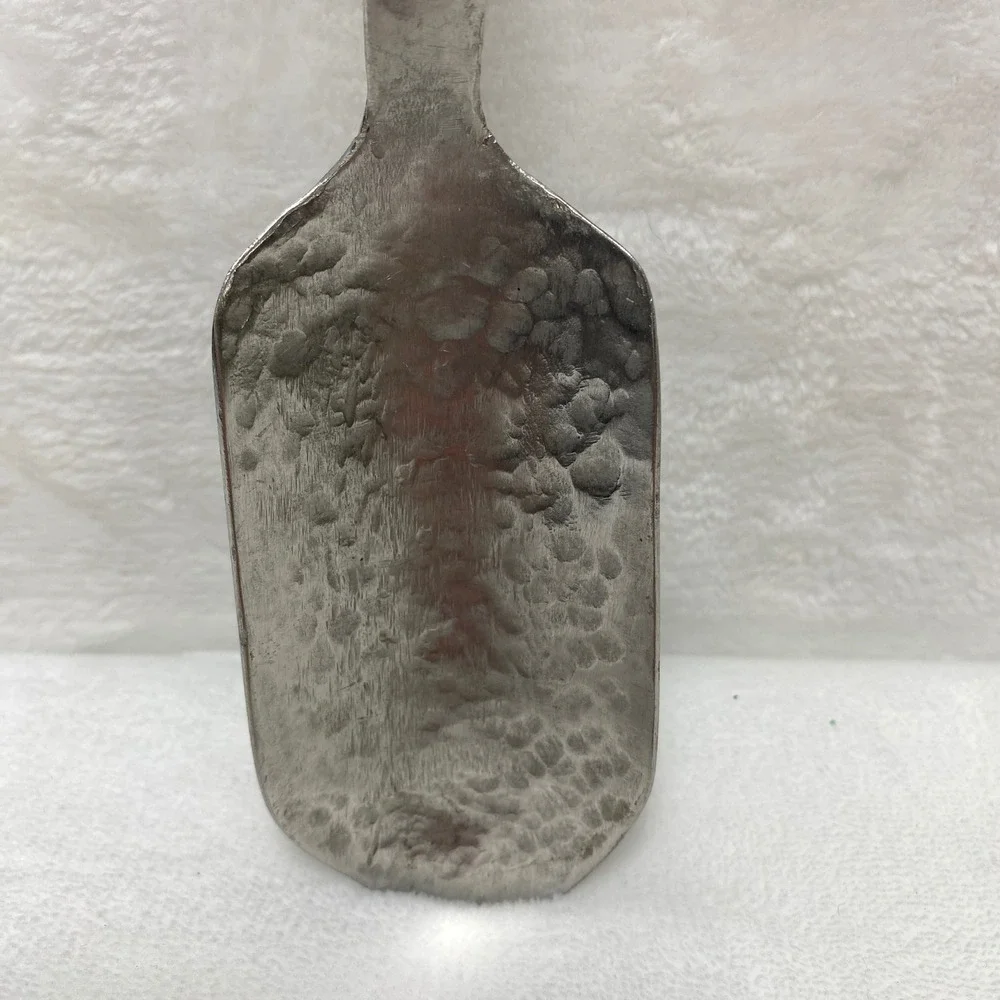 VTG Homemade Hammered Metal Spoon Server Scoop‎ Rustic Kitchen Utensil Farmhouse